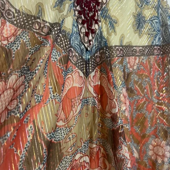 Bohemian Floral Dress in Multicolor - Picture 5 of 10